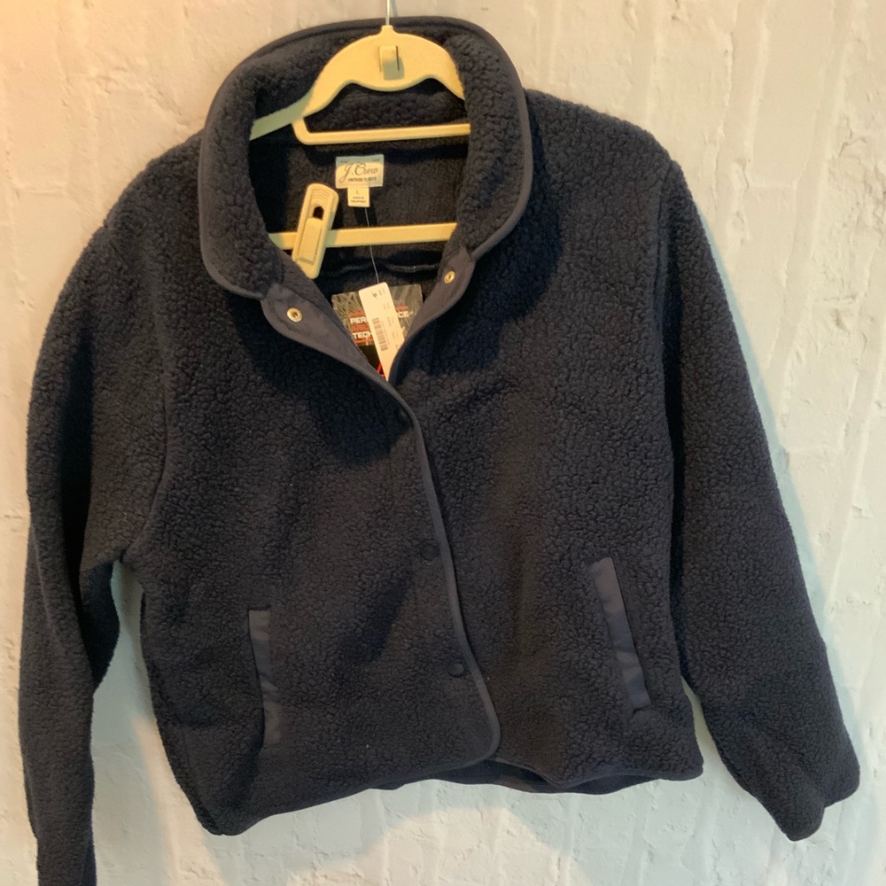 NWT J. Crew Vintage Fleece Bomber